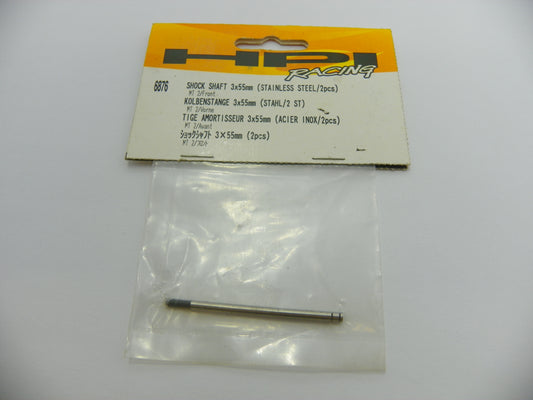 HPI6876 - SHOCK SHAFT 3x55mm (STAINLESS STEEL/2pcs)