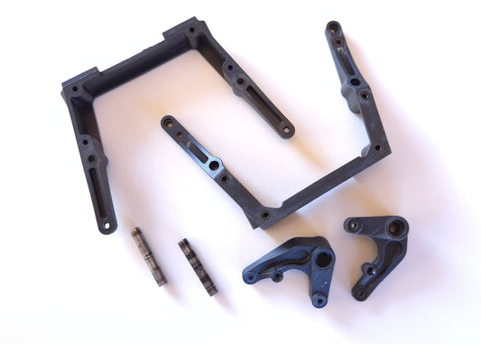 Losi Steering Bellcrank, Shaft, Brace: LST/2, AFT, MGB LOSB2102