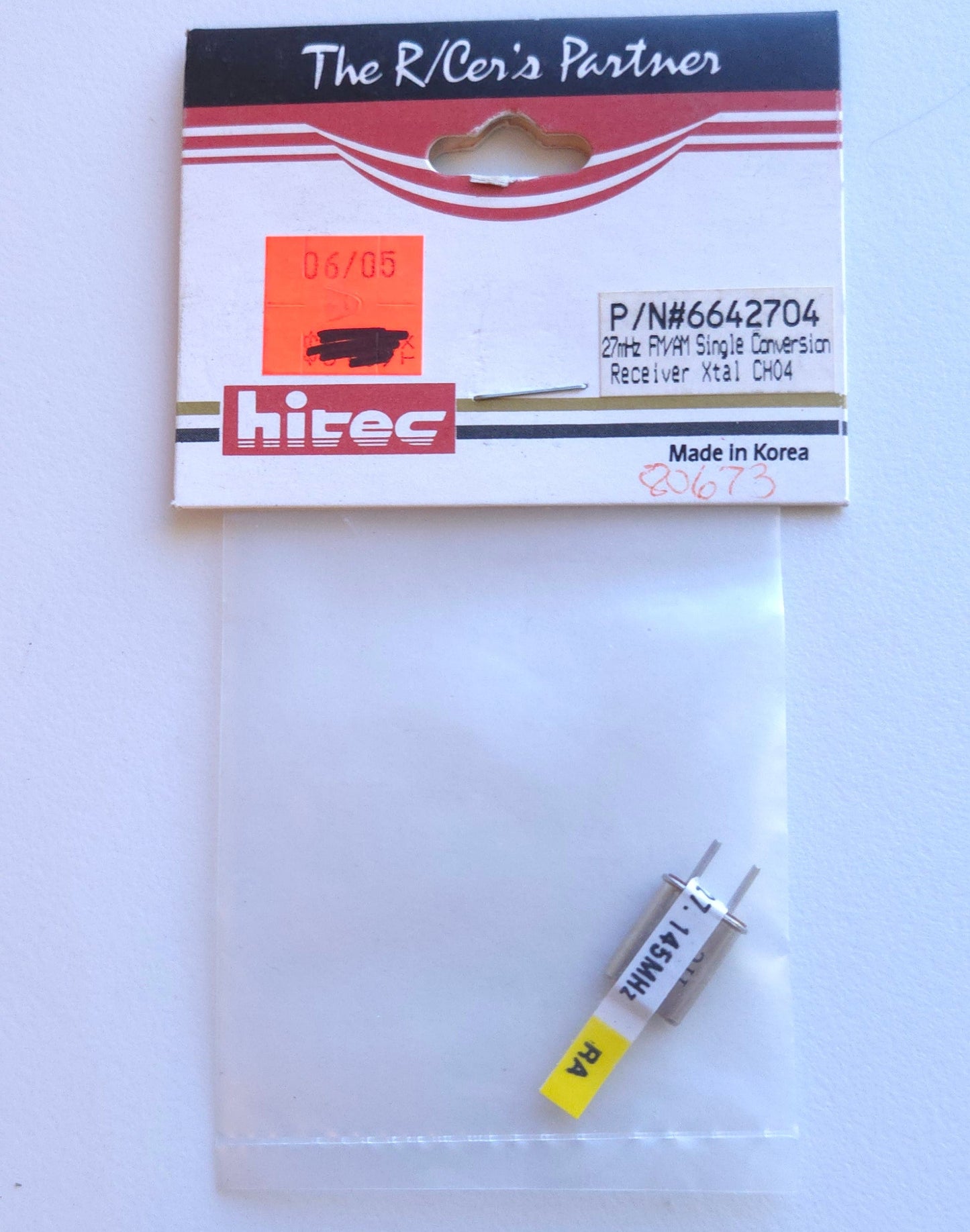 HITec PN-6642704 27 MHZ FM/AM single conversion receiver crystal CH 04