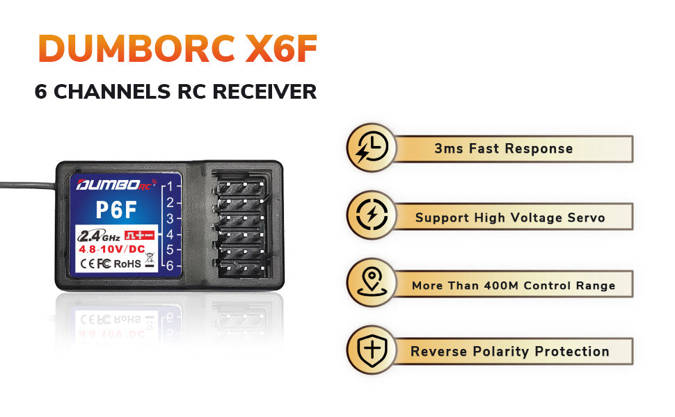 DUMBO RC P6F 6ch Receiver