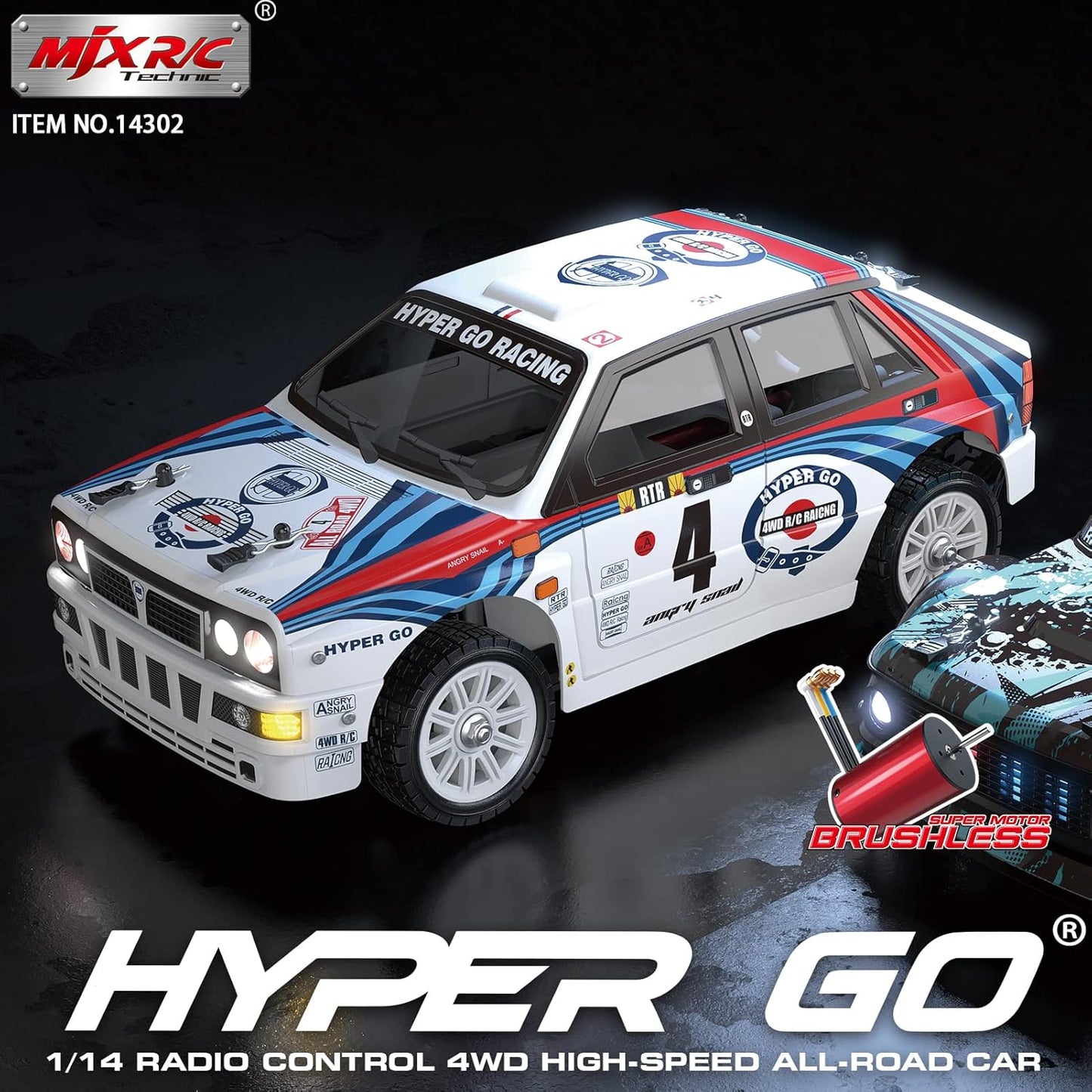 MJX Hyper Go 14302 1/14 Lancia Delta