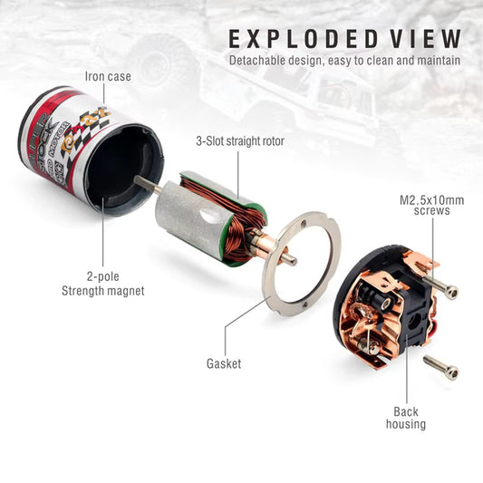Tuned 80t 540 Rebuildable brushed motor