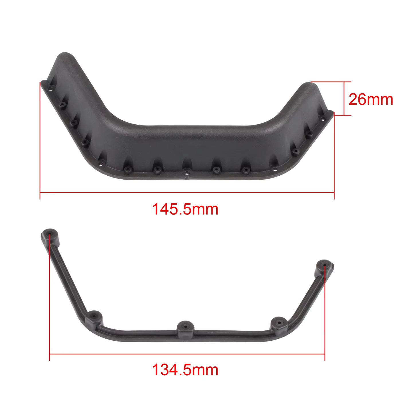 RC Crawler decorate Plastic Wide Fender Flares Set 1/10