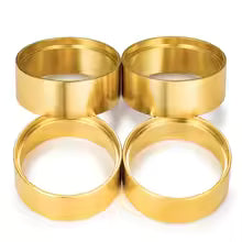 4Pcs 1.3" Brass Wheel Weights Inner Beadlock Rings TRX-4M