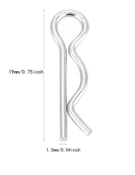 Body Pins 1/10 Black TTIRC