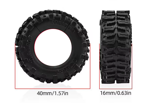 4Pcs 0.7Extreme Terrain Tires AXIAL SCX30 1/30 Crawler 4pcs (Copy)