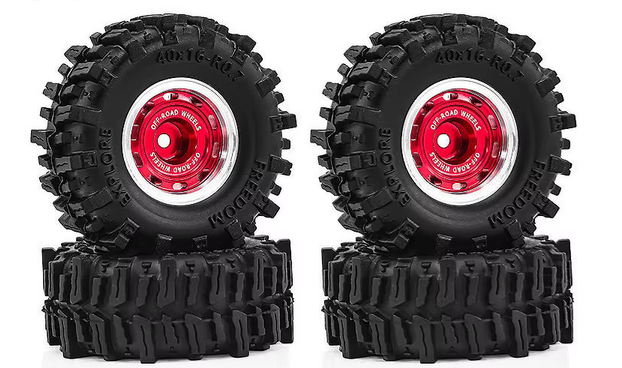 TTIRC 0.7 Inch Metal Beadlock Wheels SCX30