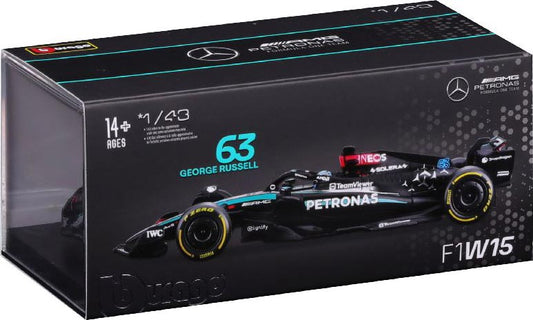 1/43 F1 Mercedes W15 w/Helmet #63