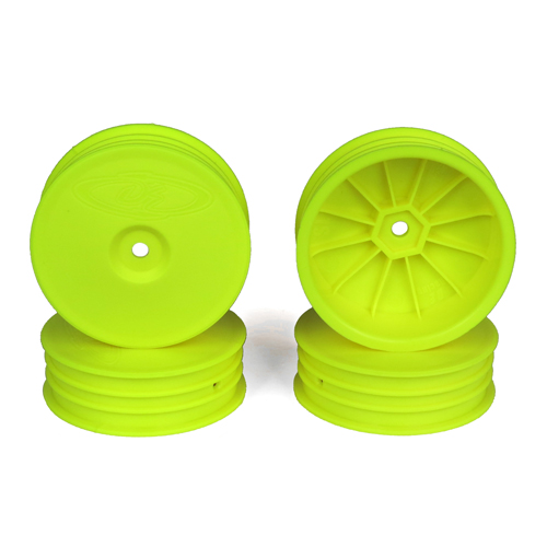 TLR 22 3.0/4.0 Slim Front Wheels, Yellow (4pcs)