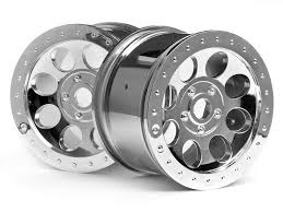 HPI Mag-8 Wheel 3.2" Spoke Wheels Chrome 17mm