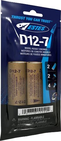 EST10040 Rocket Engines D12-7 (2) Bagged