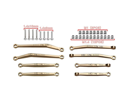 Hot Racing Upgrade Brass Link Set SCX30 SXTY133H