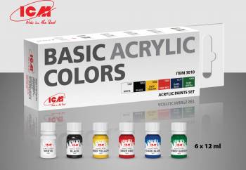 ICM Acrylic Paint Set Basic (6)