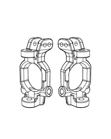 MJX Hyper Go 7303 Steering C Seat Blocks (2) P73230A