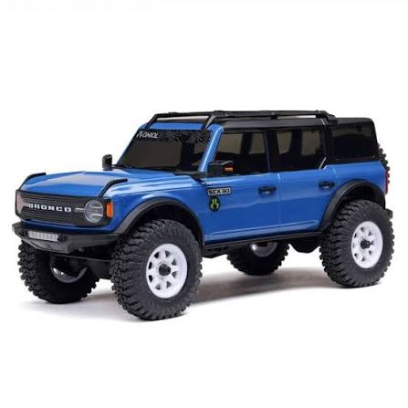Axial 1/30 SCX30 Ford Bronco 4X4 RTR Brushed Rock Crawler (Battery & Charger Included) - Blue