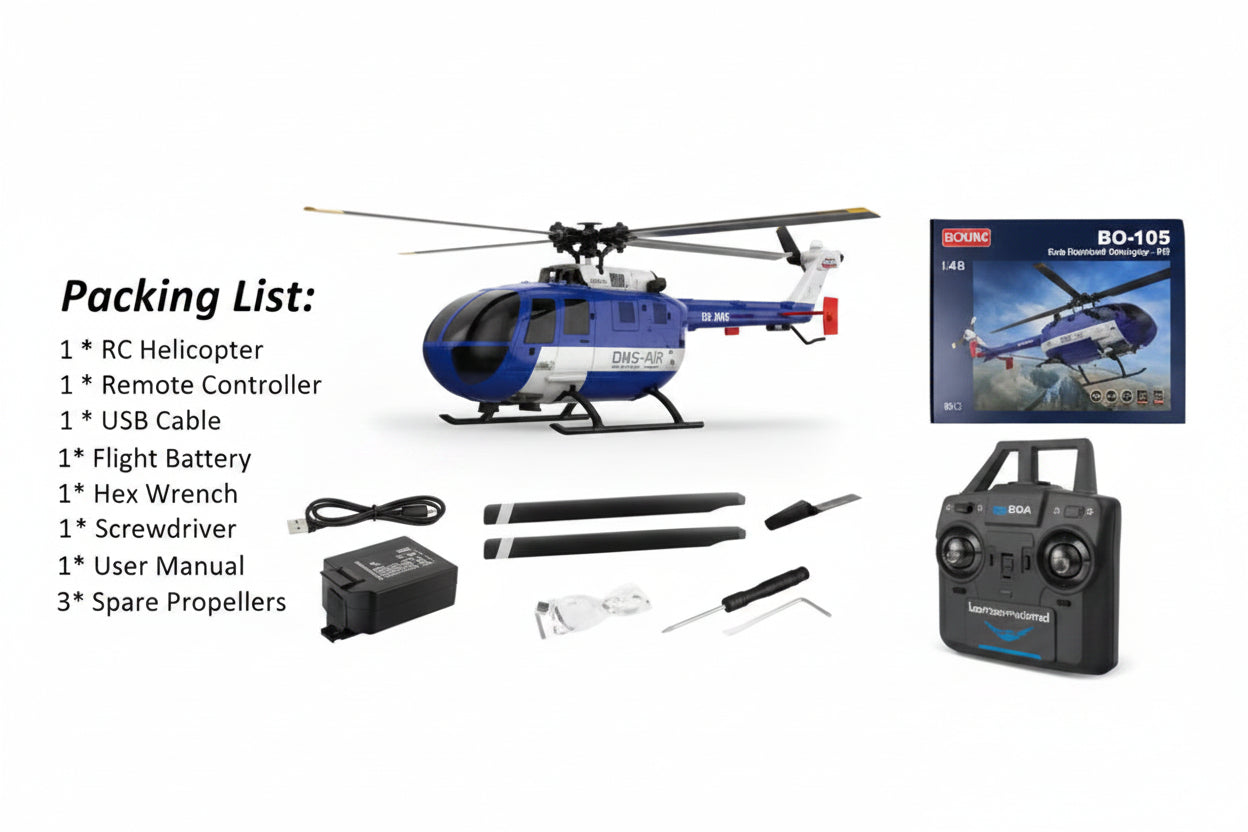 RC ERA C186MAX 1:48 Bo-105 RC Helicopter