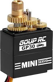 GOUP RC GP30 Mini Metal Gear Servo with 28T Aluminum Horn -Black