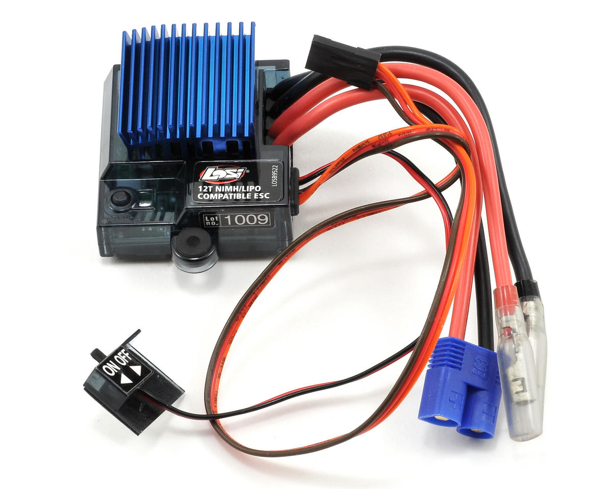 Losi MSC12L 4 Model Forward/Reverse Brushed Motor ESC w/LiPo Cutoff