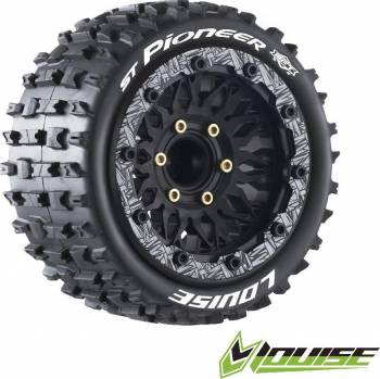 LOULT3312SX ST-Pioneer 2.8" 1/10 Stadium (Soft) 12-17mm Hex Blk (2)