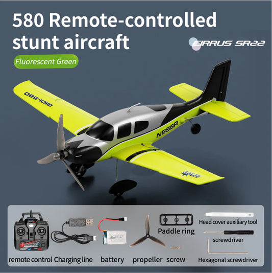 Cirrus SR22 4CH RC Airplane – 52cm Wingspan, Brushless Motor, RTF