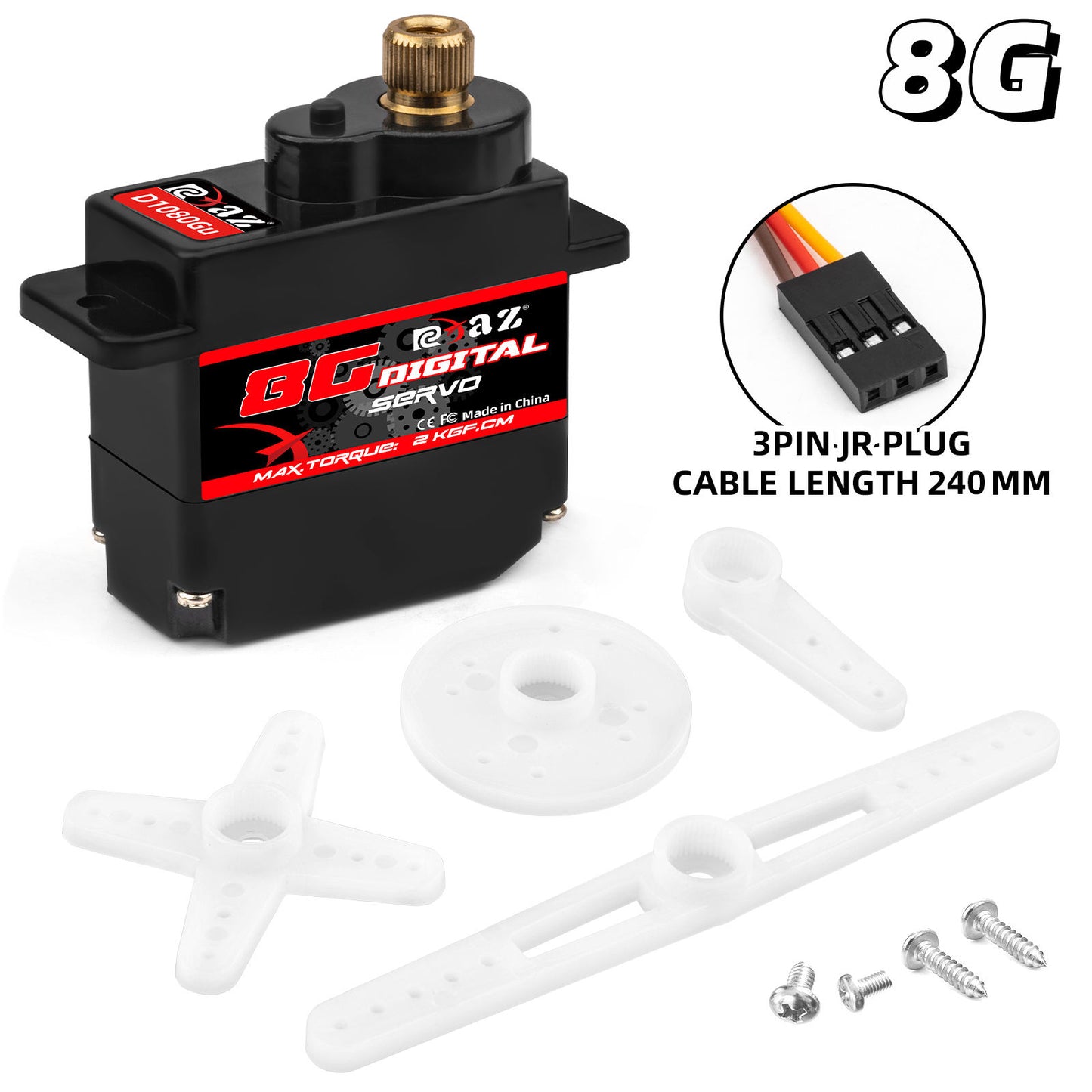 8g Micro Digital Servo JR Plug