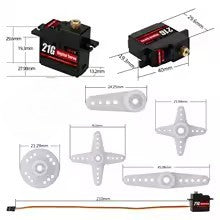 21G Metal Gear Metal Servo Arm Micro Servo for 1/14 1/16 1/18 RC Car