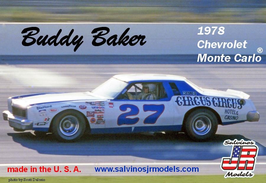 SJM19780 1/25 Buddy Baker #27 1978 Chevrolet Monte Carlo