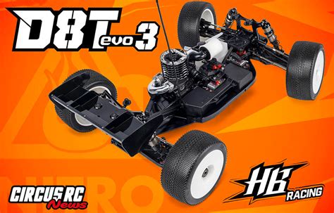 HB Racing D8T Evo3 1/8 4WD Off-Road Nitro Truggy HBS204575
