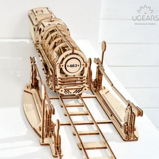 UGears Locomotive and Rails