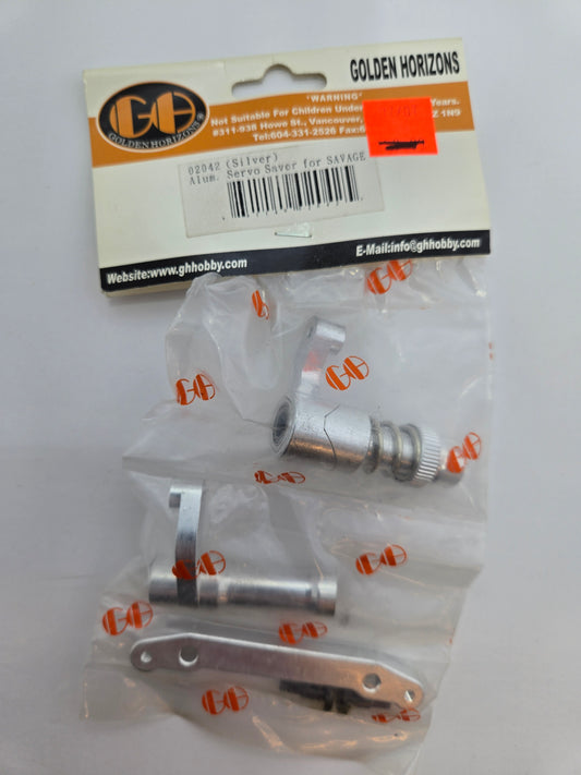 HPI Golden Horizons - 02042 Aluminum Servo Saver Silver Savage 21/25/28SS - GHH2042 02042