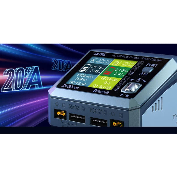 SkyRC D200 NEO AC/DC Smart Charger (6S/20A/AC-200W/DC-800W)