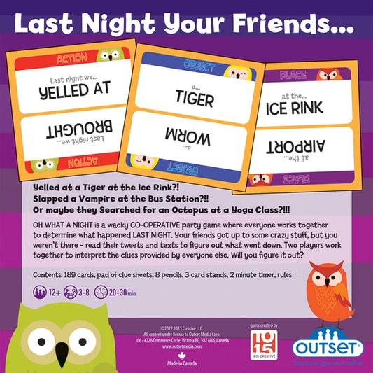 Oh What A Night - Outset Media