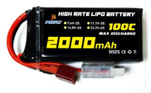 3s 11.1v 2000mah Li-Po Battery