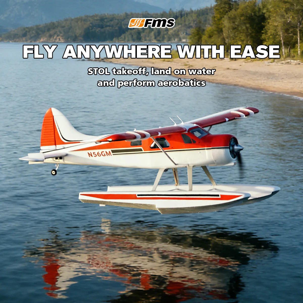FMS 2000mm (78.7") Beaver V2 Seaplane PNP FMS090P