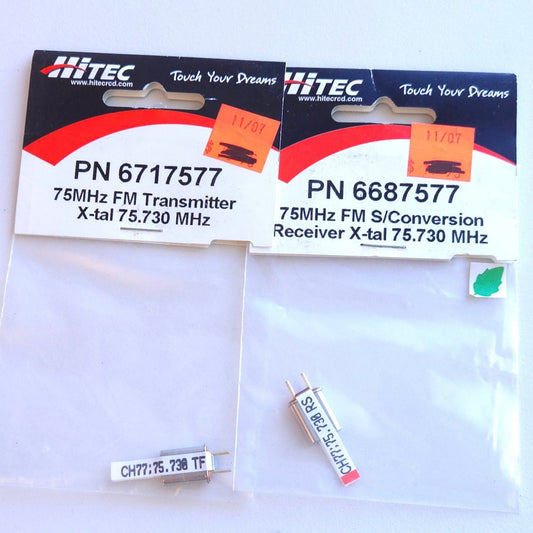 HiTec PN-6717577 PN-6687577 FM Crystal set 75.730 MHZ