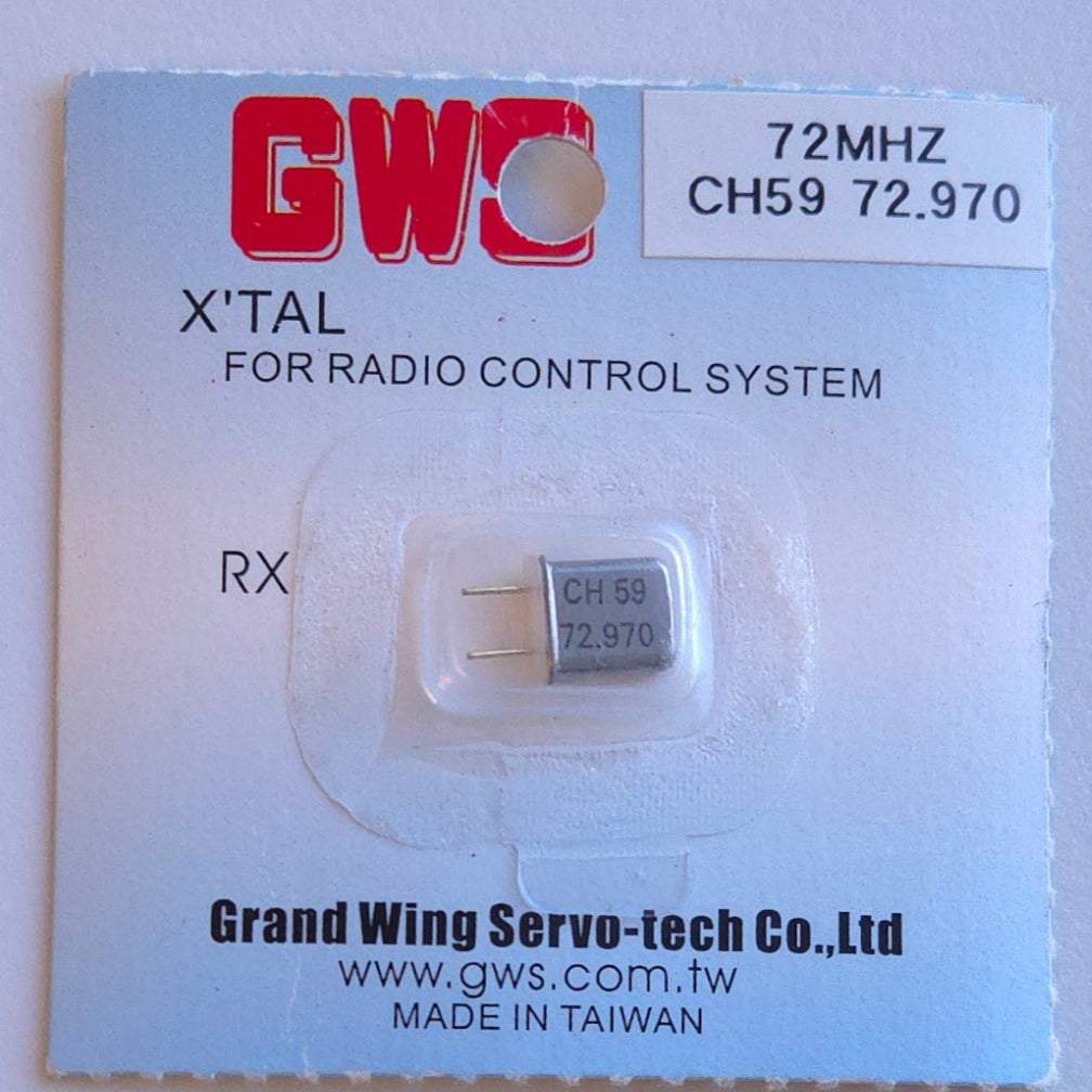 GWS CH 59 72.970 Receiver Crystal 72 MHZ