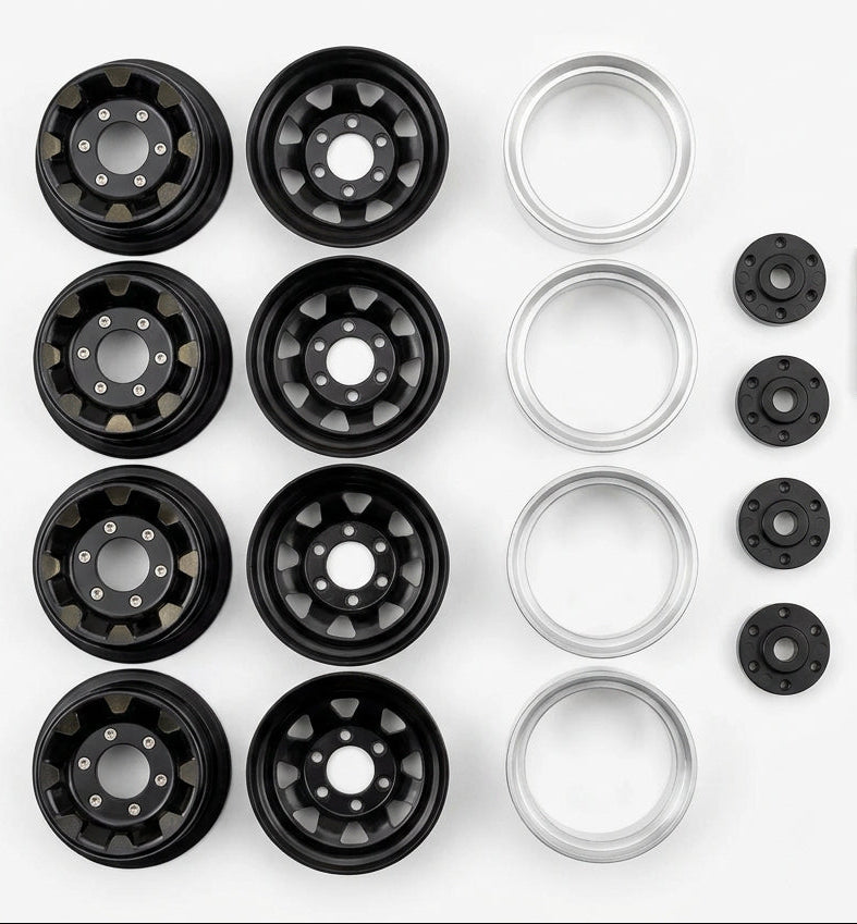 1.55" Metal Beadlock Wheel Rims