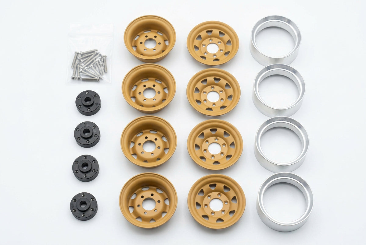 1.55" Metal Beadlock Wheel Rims