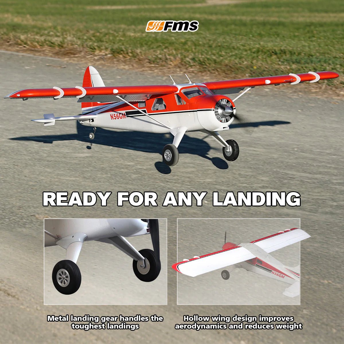 FMS 2000mm (78.7") Beaver V2 Seaplane PNP FMS090P