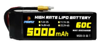 6s 22.2v 5000mah Li-Po Battery