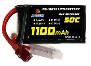 4s 14.8v 1100mah Li-Po Battery