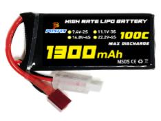 2s 7.4v 1300mah Li-Po Battery