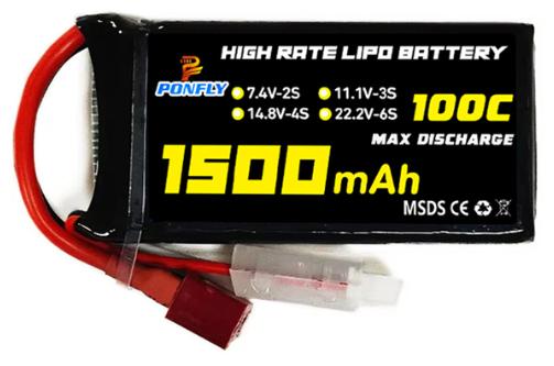 2s 7.4v 1500mah Li-Po Battery
