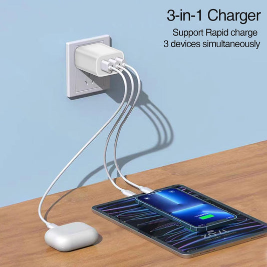 3 port USB Wall Plug