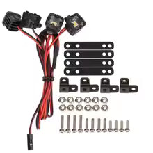 RC Bright LED Lights Headlight Spotlight for 1/10 RC Car Crawler