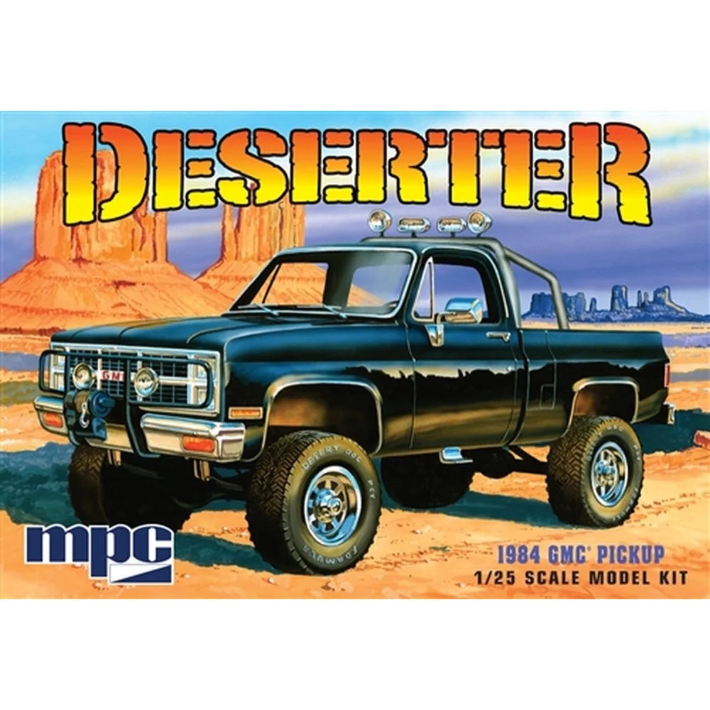 MPC 1984 GMC Deserter Pickup Molded in Black 1/25 Model Kit (Level 2)