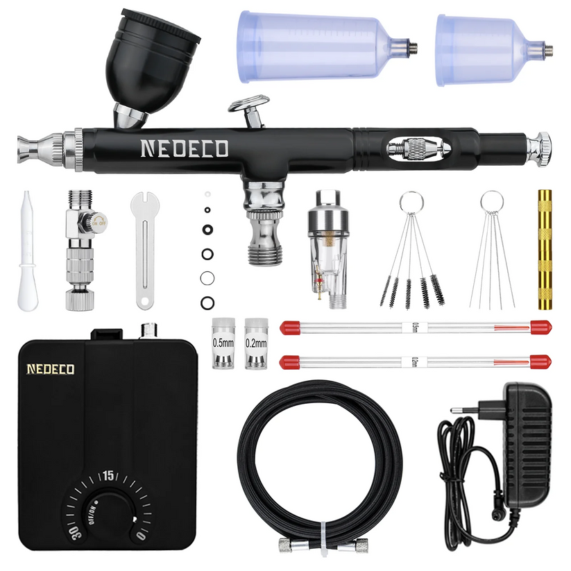 Neoeco 30PSI Dual-Action Multi-Function Airbrush System