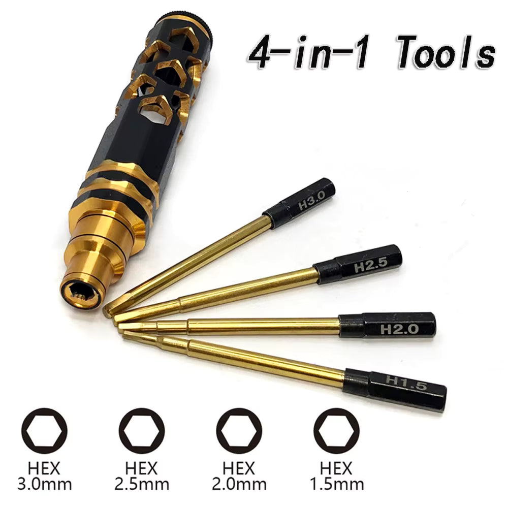 Pro-grade hex screwdriver set
