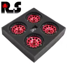 4Pcs CNC Alum  2.2 Beadlock Wheel SCX10  1/10 Scale Crawler