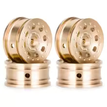 SCX30 Weighted Brass Wheels and Tires. 4 pcs 9g/tire